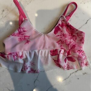 Charming Pink Floral Kids Bodysuit